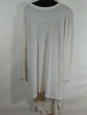 Forever 21 2 Pc Ivory Long Sleeve Tunic Top Dress Medium
